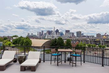 Rooftop terrace seating